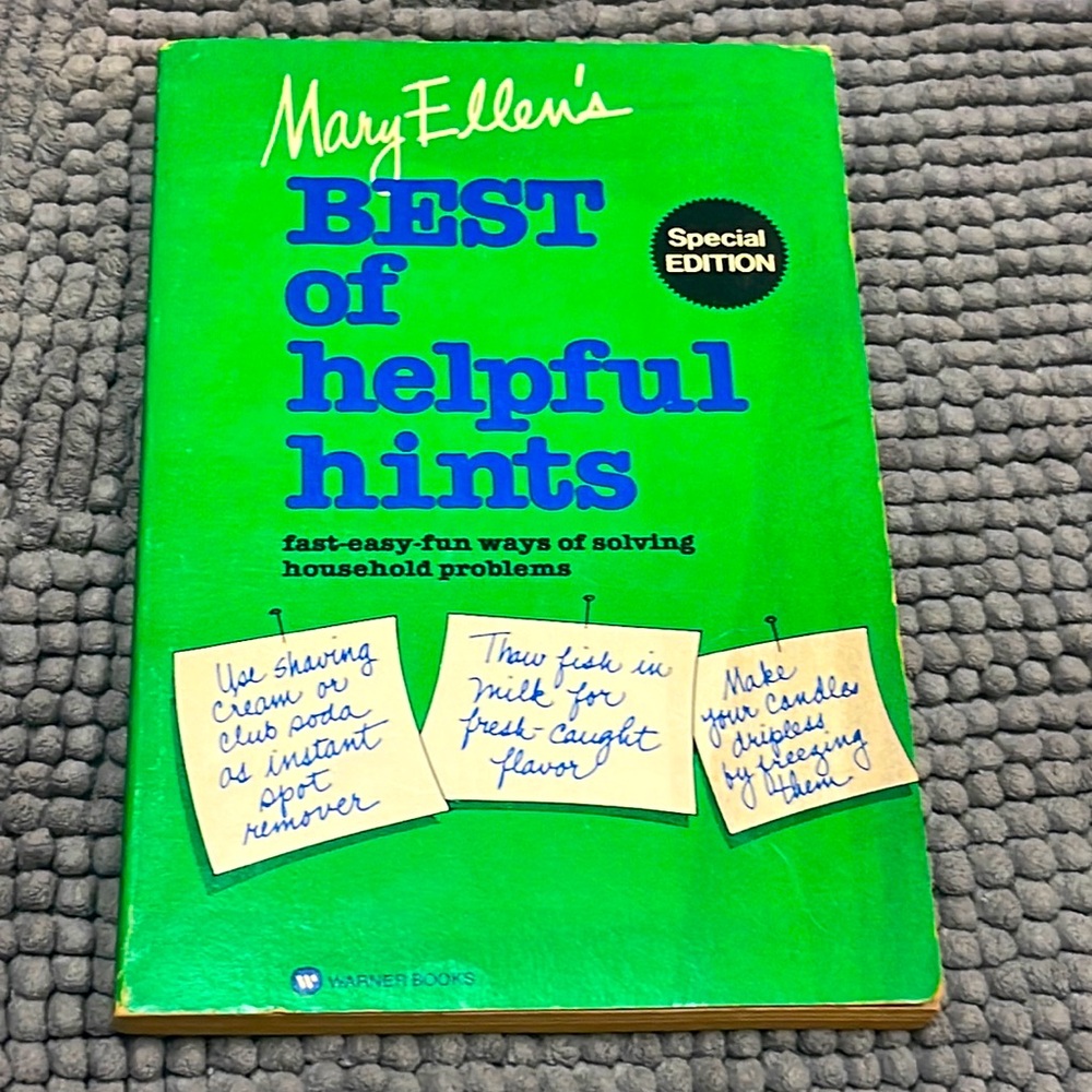 Vintage 1979 Mary Ellen’s Best of Helpful Hints paperback book